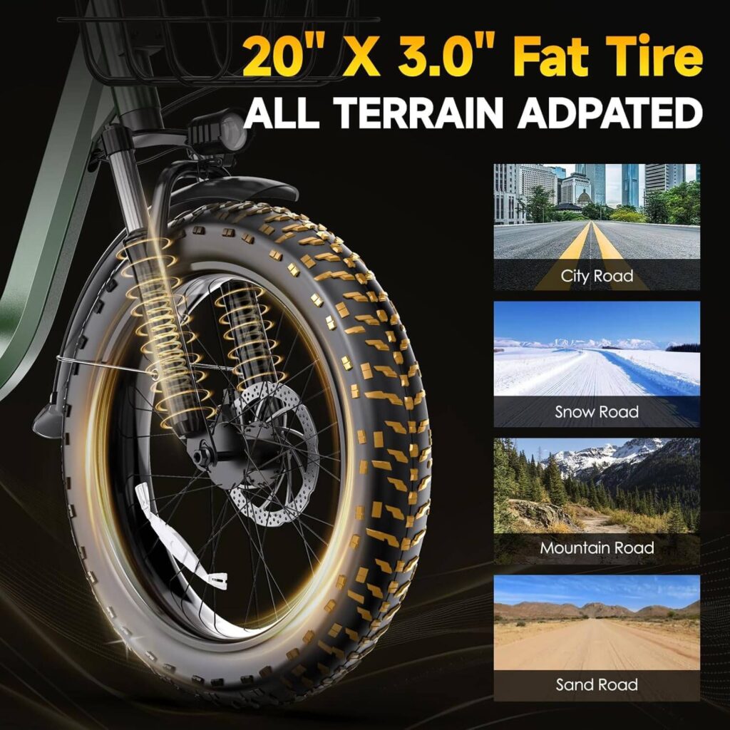 GOKEEP Electric Bikes - Fat Tires and Front Suspension