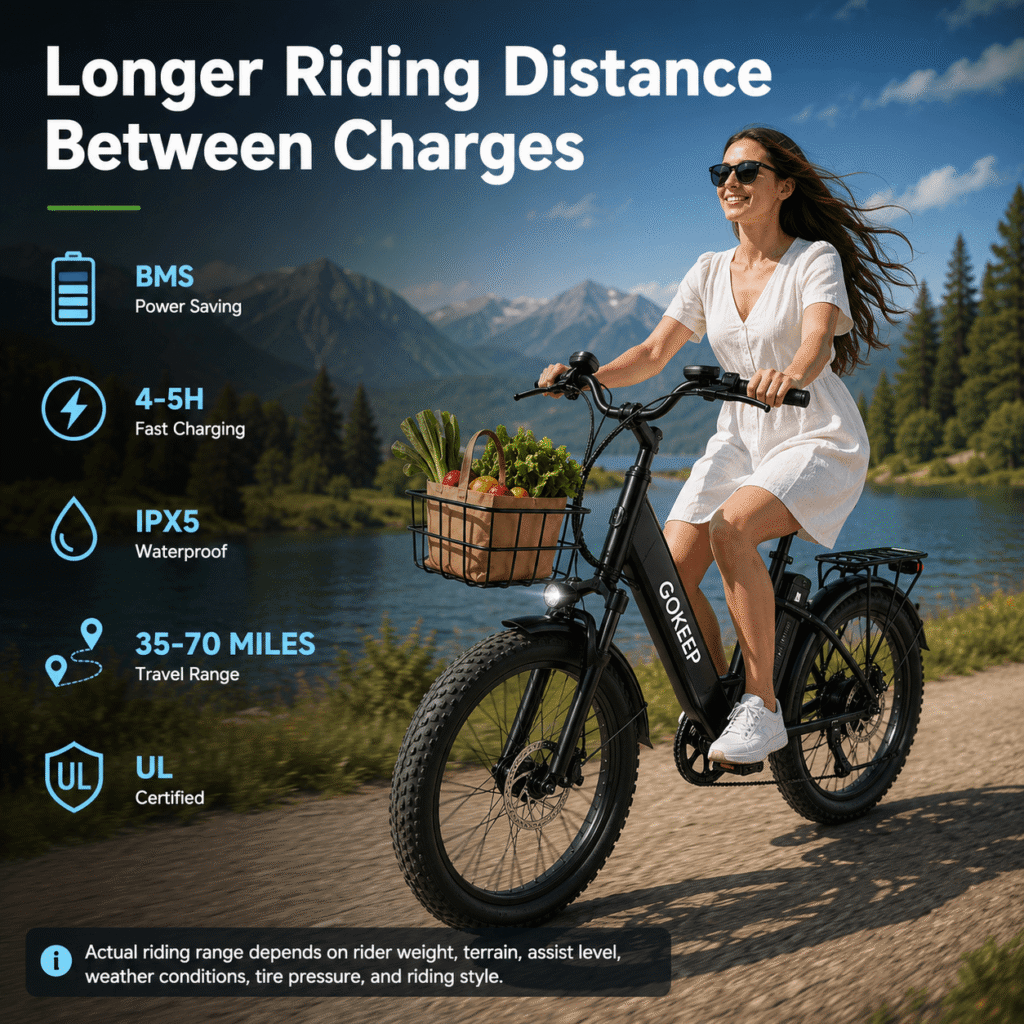 GOKEEP - Longer Riding Distance Between Charges