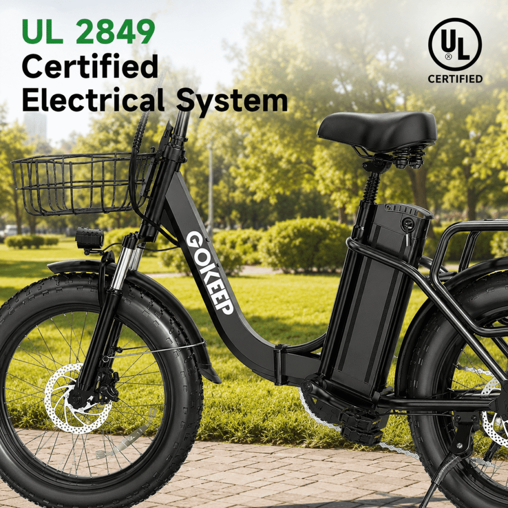 GOKEEP Electric Bike - UL 2849 Certified Electrical System